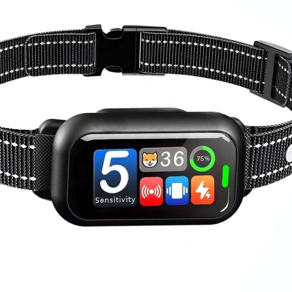 BR01 Smart Anti-Bark Collar with Colour Display & Bark Counter