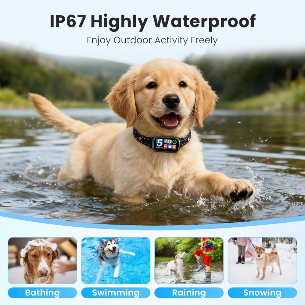 BR01 Smart Anti-Bark Collar with Colour Display & Bark Counter