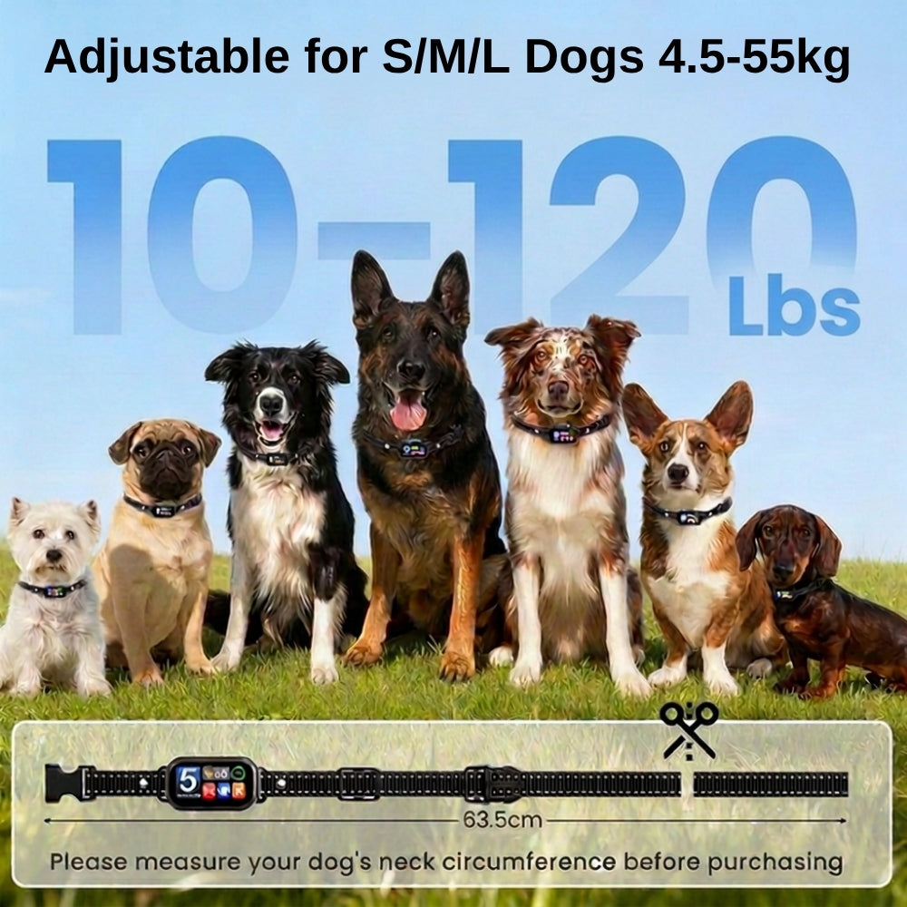 BR01 Smart Anti-Bark Collar with Colour Display & Bark Counter