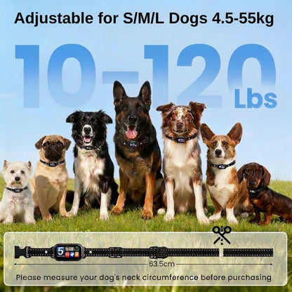 BR01 Smart Anti-Bark Collar with Colour Display & Bark Counter