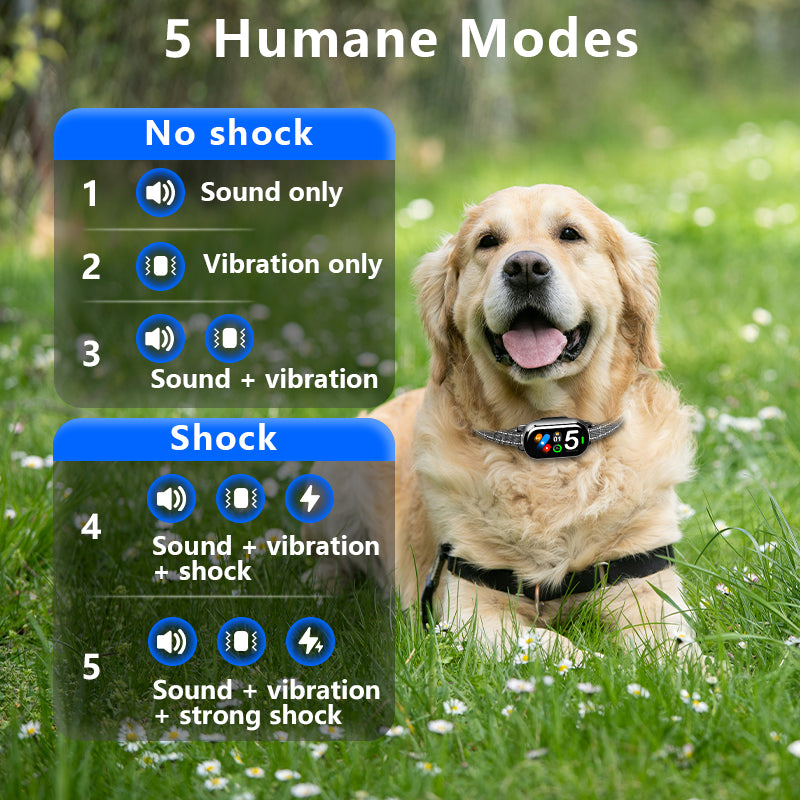 BR02 Waterproof Anti-Bark Collar with Bark Counter