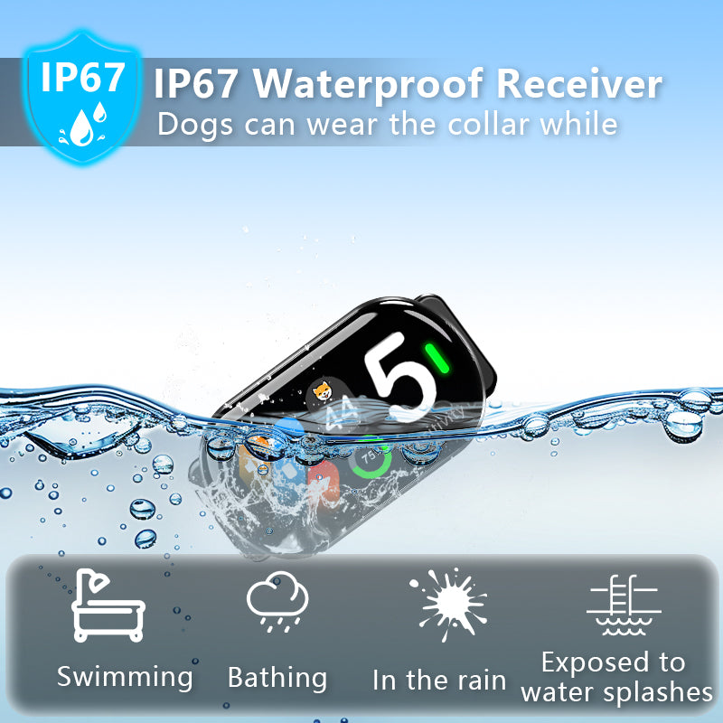 BR02 Waterproof Anti-Bark Collar with Bark Counter