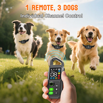 T810 3-in-1 / 2-in-1 Remote + Automatic Anti-Barking Dog Collar with Powerful LED Torch