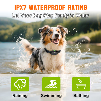 T810 3-in-1 / 2-in-1 Remote + Automatic Anti-Barking Dog Collar with Powerful LED Torch