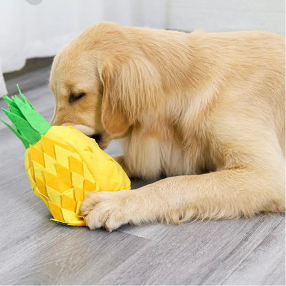 Pineapple Snuffle Toy with Squeaker