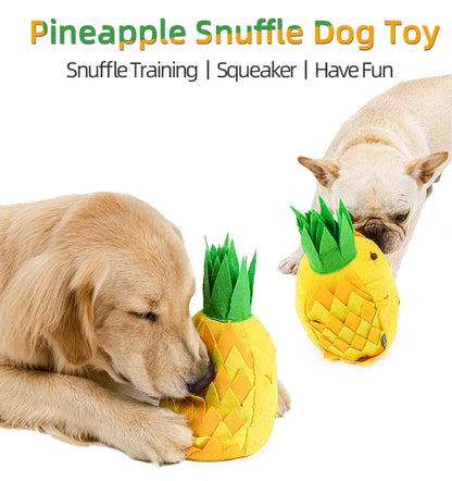 Pineapple Snuffle Toy with Squeaker