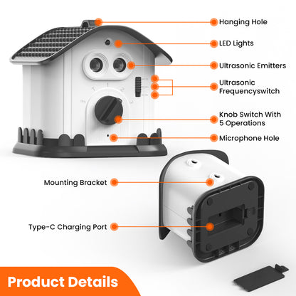 Ultrasonic Bark House U56 Dual Speaker Rechargeable