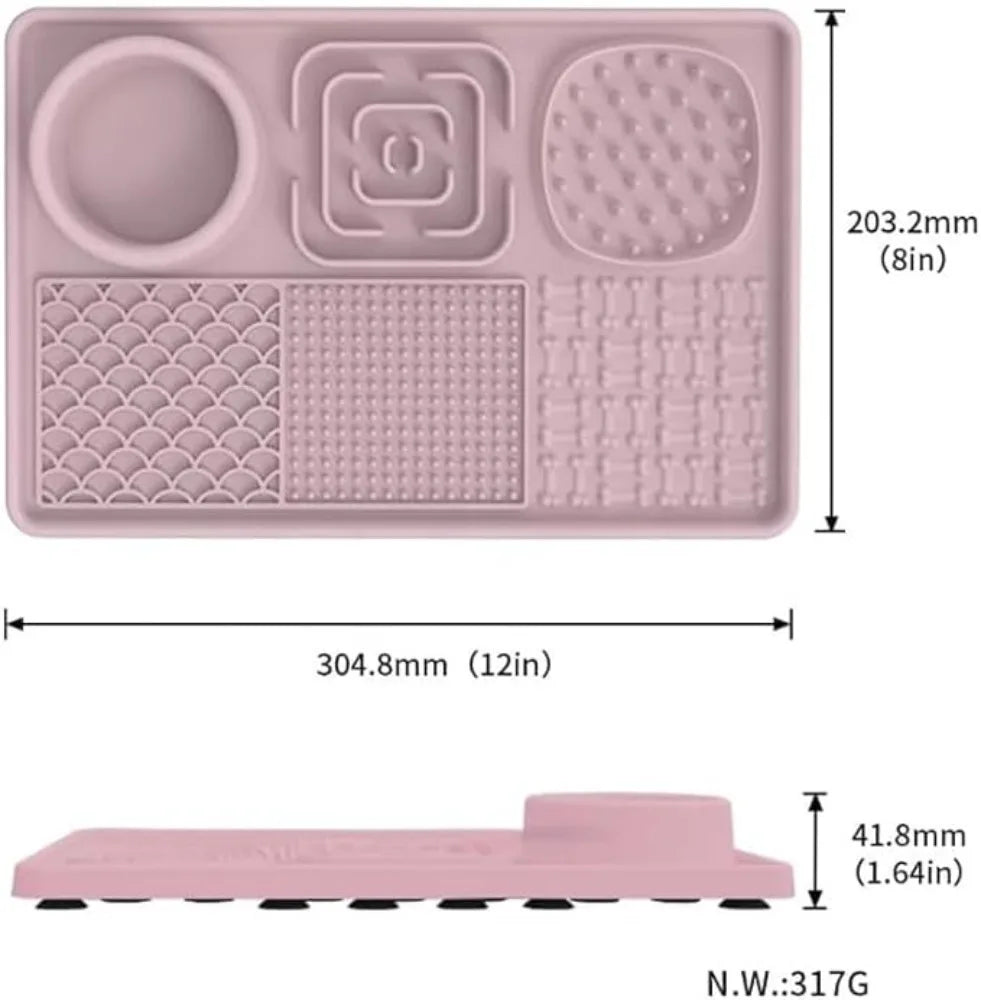 Super Size 6-in-1 Silicone Lick Mat