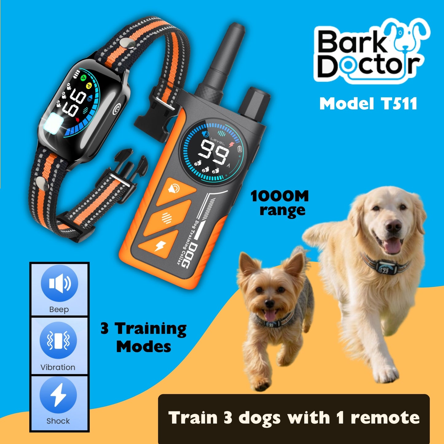 Bark Doctor T511 SmartTrainer 2-in-1