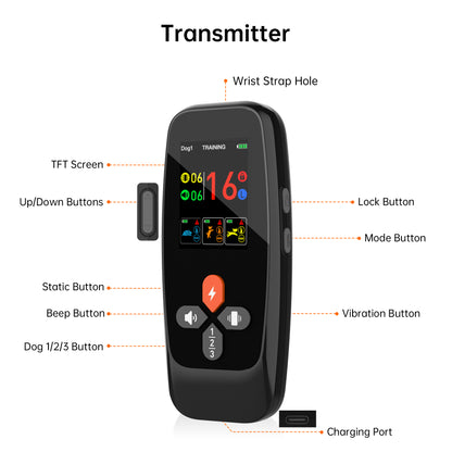 T800Plus 2-in-1 Smart Dog Trainer (Remote + Auto Bark) — with Anti-Lost Alert & Activity Monitor