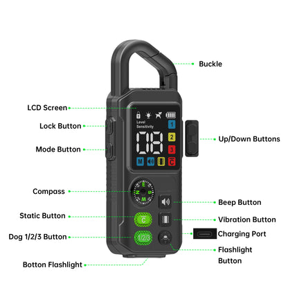 T810 3-in-1 / 2-in-1 Remote + Automatic Anti-Barking Dog Collar with Powerful LED Torch