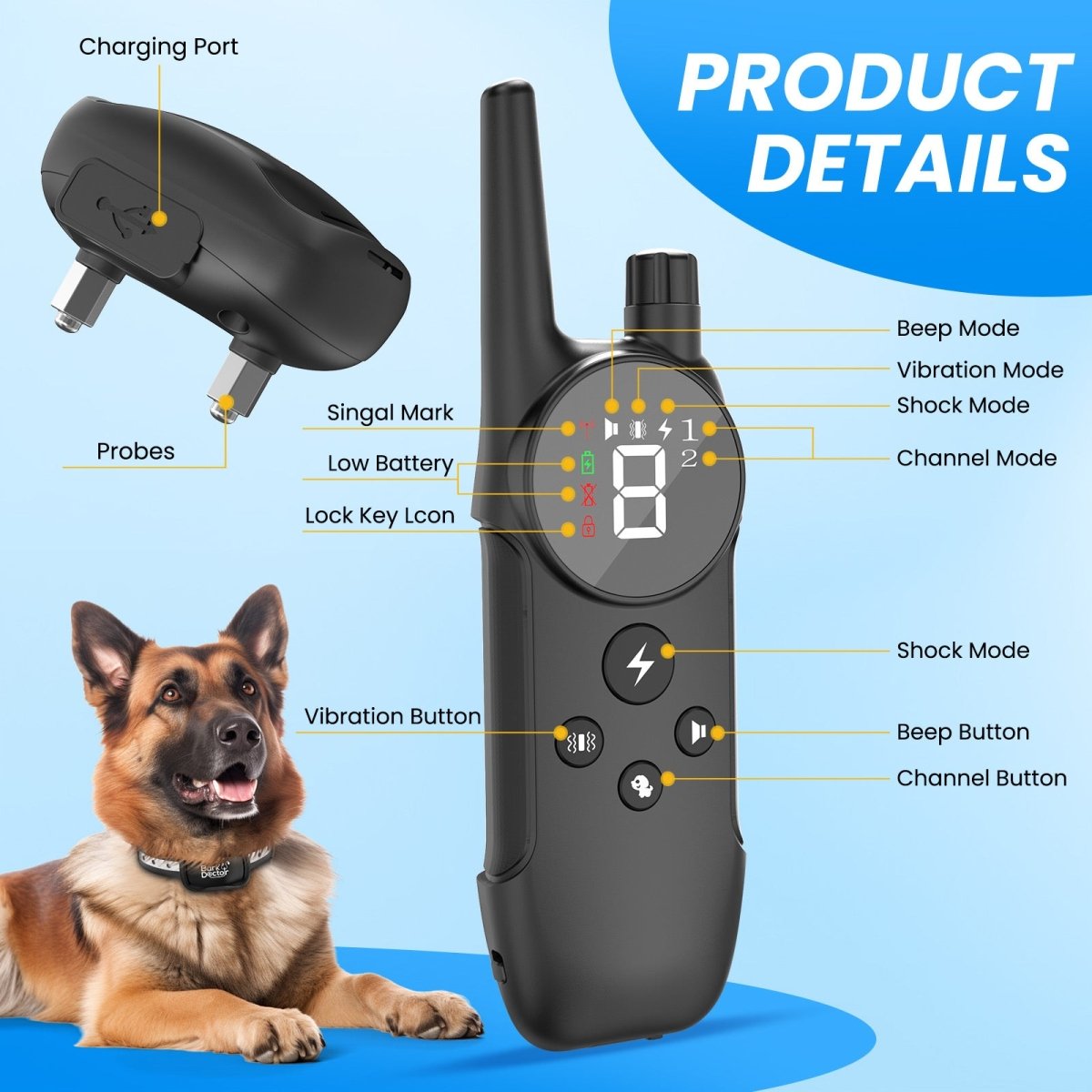 Bark Doctor 912 Mini Dog Remote Training Collar - Bark Doctor