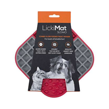 LickiMat Slomo Wet & Dry Double Slow Food Dog Bowl - Bark Doctor