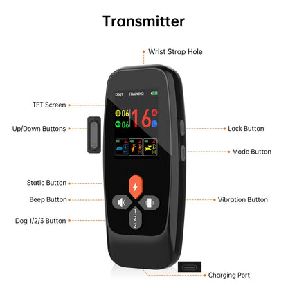 T800Plus 4 - in - 1: Remote Trainer, Auto Bark Collar, Anti - Lost Dog Alert & Real - Time Dog Monitor - Bark Doctor